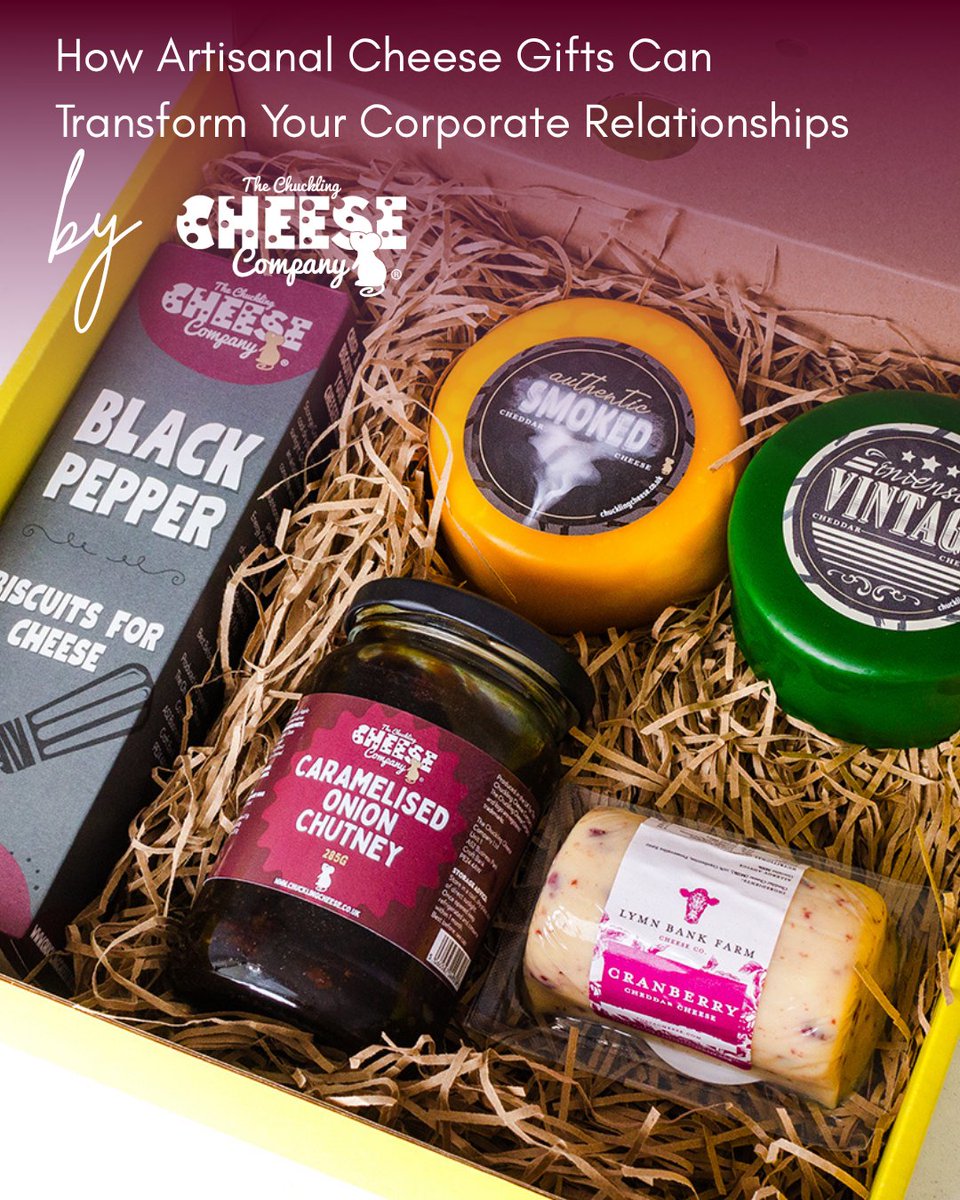 Enter the world of gourmet cheese gifts, an increasingly popular choice for discerning businesses looking to make their mark through corporate gifting. 🎁

Read all about corporate gifting in our latest blog here: zurl.co/BT0Z2 

#chucklingcheese #notjustcheese