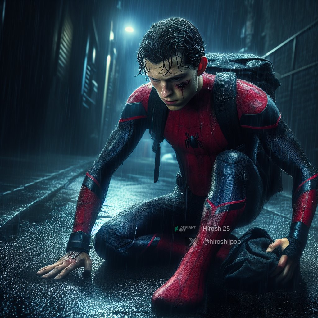 No one remembers Peter Parker is Spider-Man.
deviantart.com/hiroshi25
#TomHolland #peterparker #SpiderMan #superhero #midjourneyart #midjourneyv7 #Midjourney7 #AI #AIartt