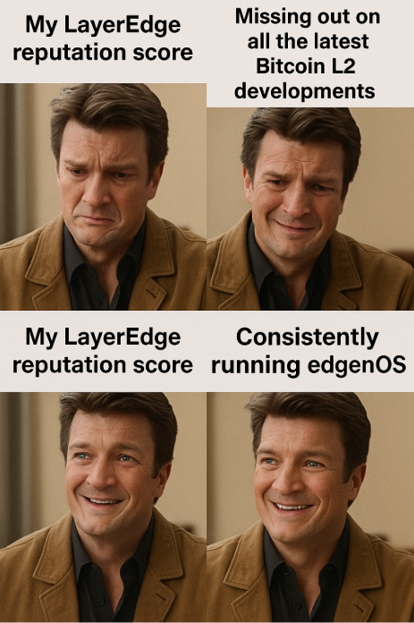 LiveTopnews's tweet photo. Real yield. Real testnet. Real zk.
#LayerEdge #zkGang #BitcoinL2 #CryptoMeme https://t.co/lGYWQVfRpa