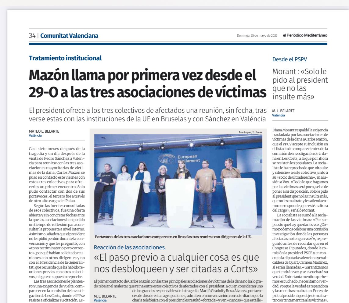 ❌insulto a las víctimas, @PP niega su  comparecencia en la Comisión de la DANA
❌insulto a la inteligencia, AHORA? Las llama PARA QUÉ?
<a href="/carlos_mazon_/">Carlos Mazón</a> el último el día de la DANA en aparecer, y último en recibir a las víctimas
<a href="/SocialistesVal/">PSPV-PSOE</a> <a href="/VolemVotarCat/">VolemVotar</a>