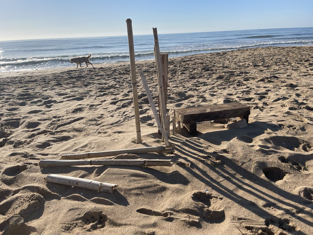 markezawomble's tweet photo. My walk on the beach I discovered someone's creativity to put together junk found on the beach.
If this was #conceptionalart in a museum it would be probably worth £1,000,000 🤣 and it will be collected by the beach cleaner for nothing🤔🤣#Torrevieja #LaMara #Alicante https://t.co/dqv5Ezmr2O