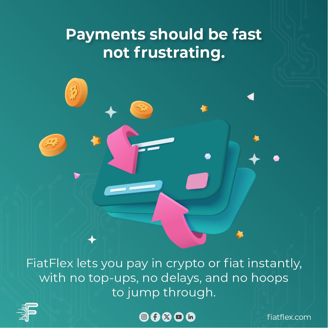 FiatFlex's tweet photo. Paying in crypto or fiat instantly! https://t.co/lk4evdO4GC