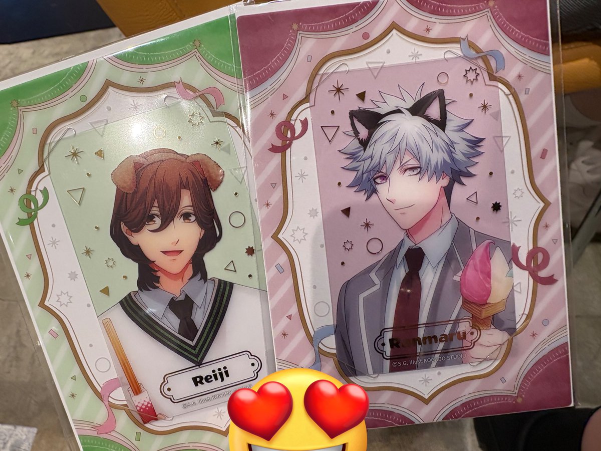 QGci4's tweet photo. 【交換】うたプリ BGS 

譲　画像のもの
カミュ　藍　那月　嶺二　蘭丸

求　同種　音也

本日なんばマルイ付近での交換希望です。
宜しくお願い致します。 https://t.co/IDMagSDgV7