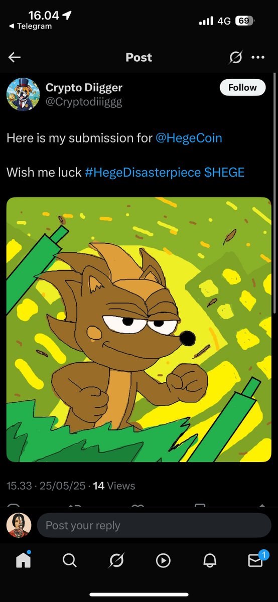 Dear <a href="/HegeCoin/">$HEGE</a> this mfker is steal someone work.

It’s belong to <a href="/mghrbii/">𝐫𝐨𝐛 💧🔺</a>

Please block <a href="/Cryptodiiiggg/">Crypto Diigger</a>.

Thank you 🙏🏻