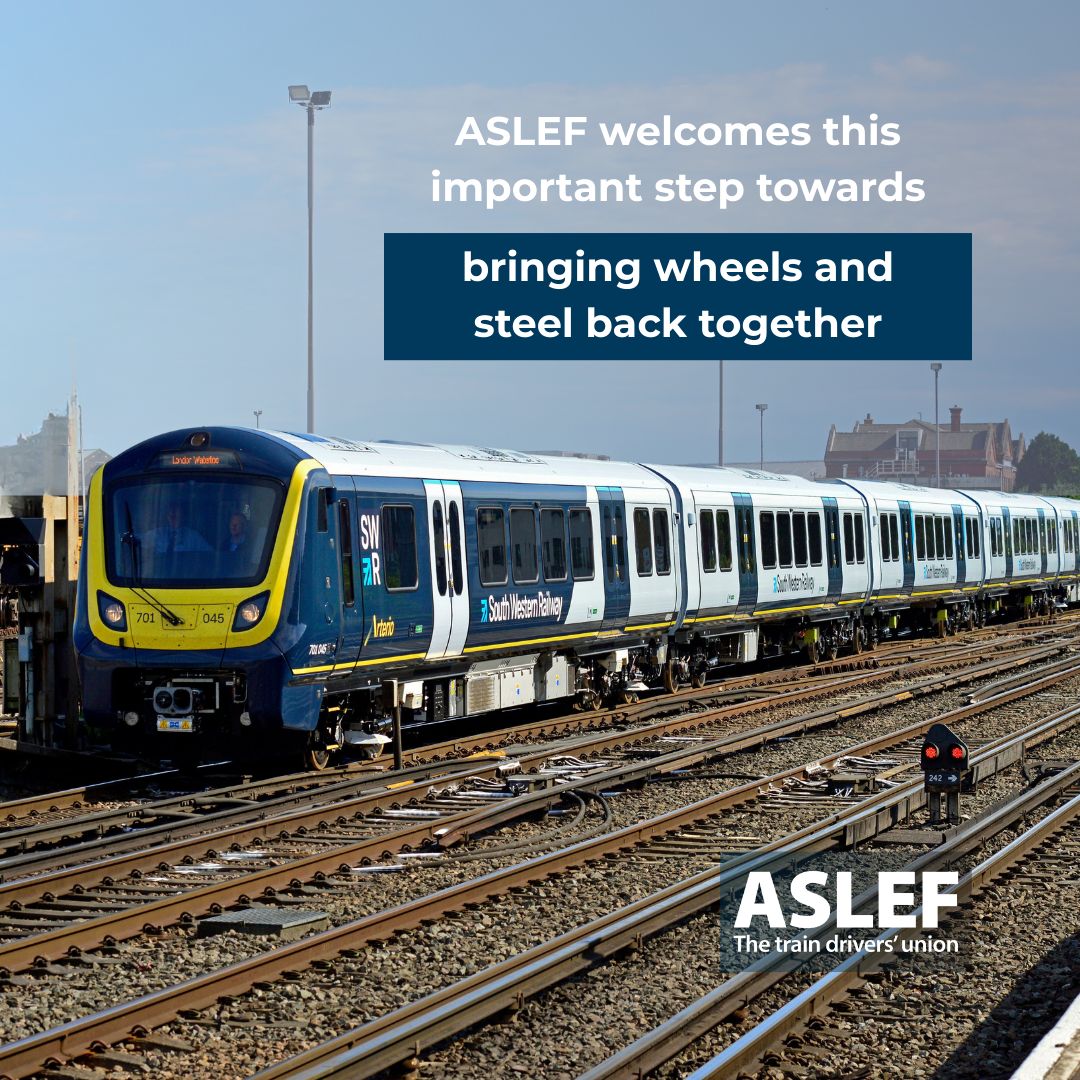Today, South Western Railway transfers into public hands marking an important step towards public ownership  of our railways