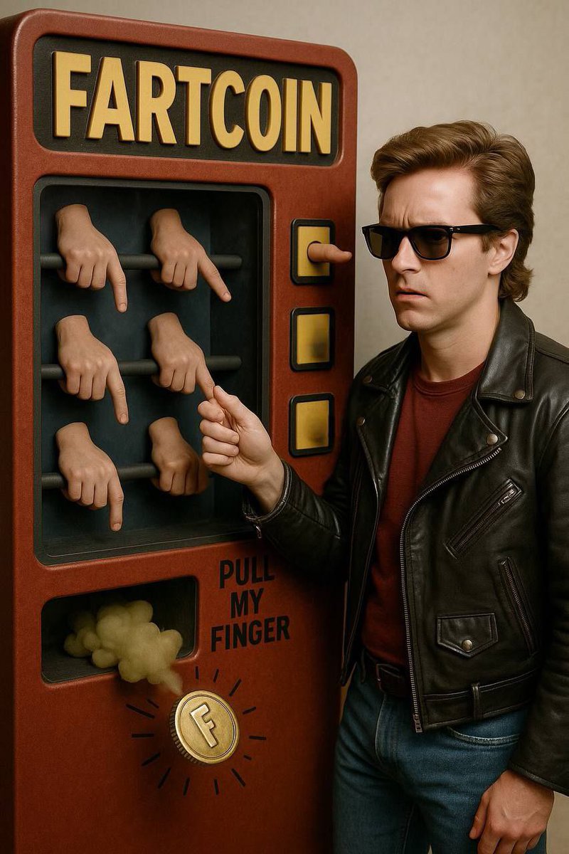 pullmyfingerio's tweet photo. Pulled the finger. Got #fartcoin 
Reflections never smelled so good. https://t.co/C1PqAKAnAi