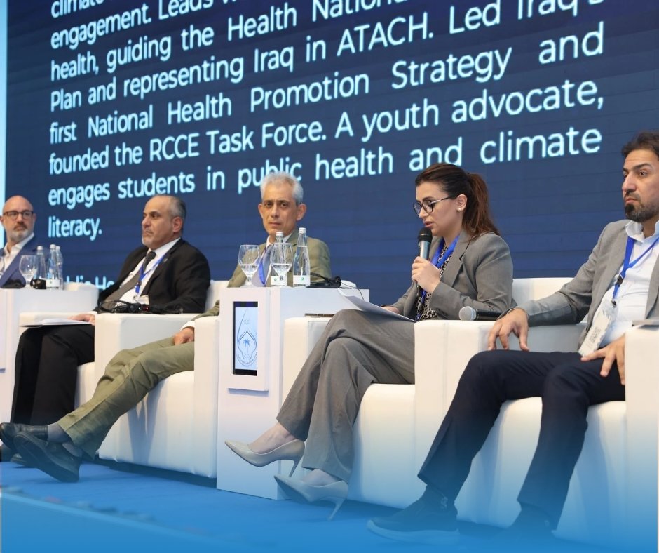 IUCNROWA's tweet image. At the #BaghdadWaterConference, @IOMIraq led a session on #ClimateDisplacement in Iraq. Experts highlighted how marshland degradation drives migration, urging action through #WaterSecurity, nature-based Solutions.
@UNEP @WHO @UKinIraq