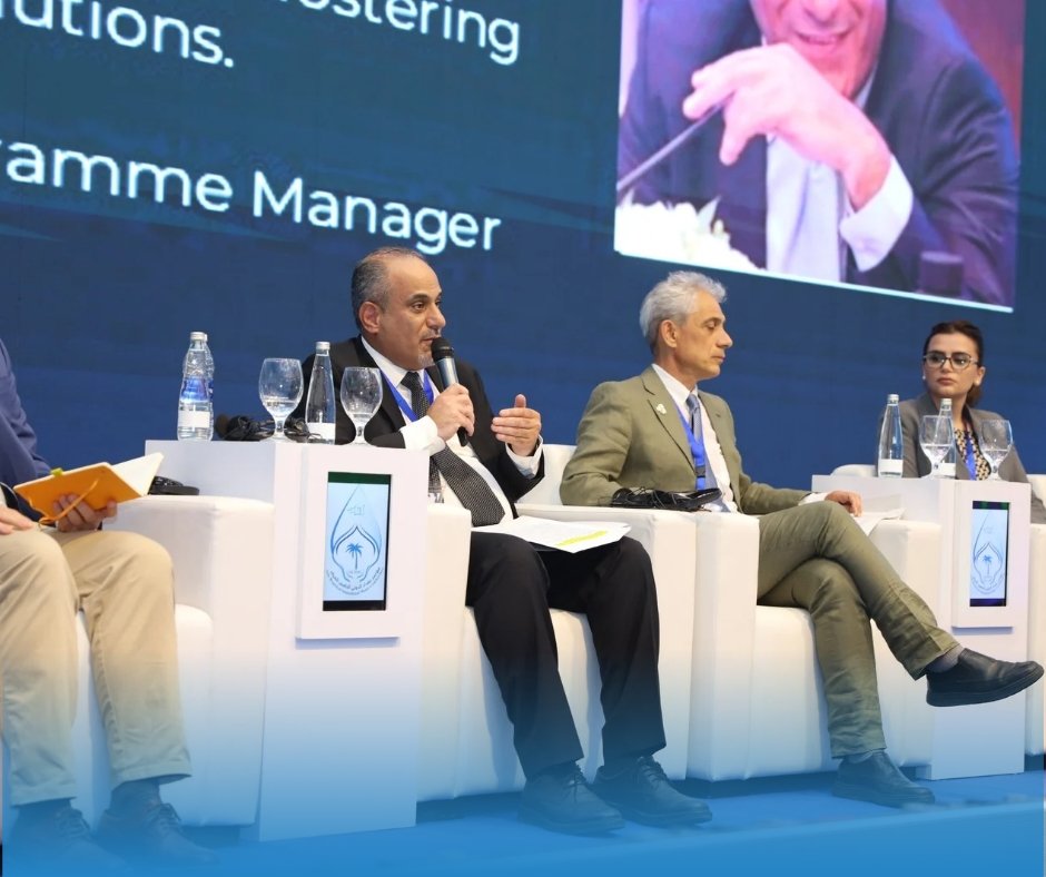 IUCNROWA's tweet image. At the #BaghdadWaterConference, @IOMIraq led a session on #ClimateDisplacement in Iraq. Experts highlighted how marshland degradation drives migration, urging action through #WaterSecurity, nature-based Solutions.
@UNEP @WHO @UKinIraq