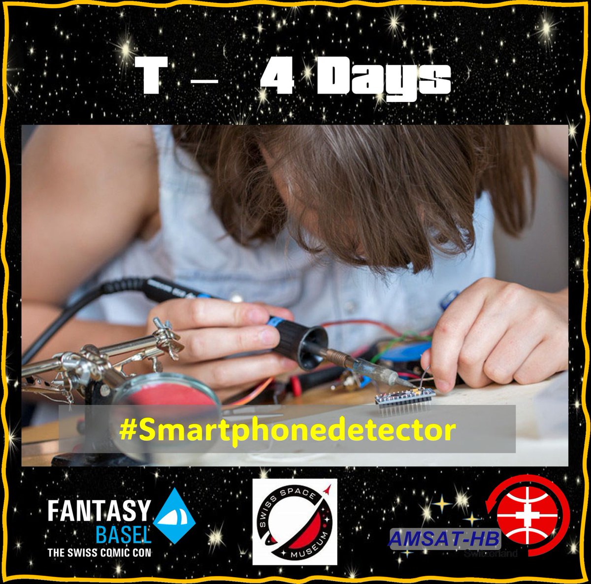 AMSAT-HB (@amsat_hb) on Twitter photo Solder your own #smartphonedetector at our booth at <a href="/FantasyBasel/">FANTASY BASEL - The Swiss Comic Con</a>
#amsat #hamradio #amateurradio #cubesat #nerds #amateurfunk #makersmovement #spacenerd #spaceexploration #cosplay #soldering Solder your own #smartphonedetector at our booth at <a href="/FantasyBasel/">FANTASY BASEL - The Swiss Comic Con</a>
#amsat #hamradio #amateurradio #cubesat #nerds #amateurfunk #makersmovement #spacenerd #spaceexploration #cosplay #soldering