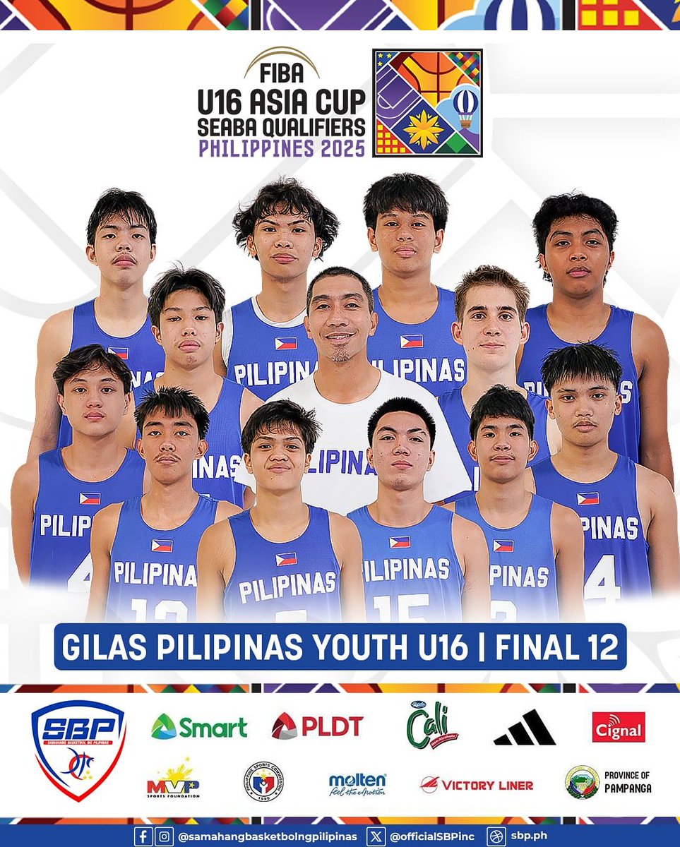Gilas Pilipinas U16 vs Thailand tonight at 7pm!

View SEABA Qualifiers Schedule here: smartgilasbasketball.com/game-schedules…