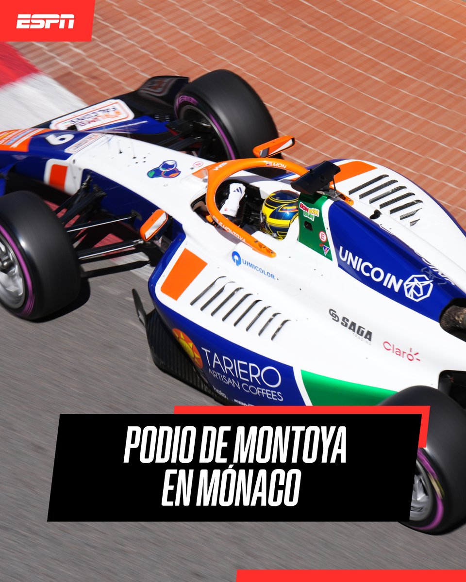 ESPNColombia's tweet image. Sebastián Montoya hizo podio en Mónaco por la Fórmula 2. La carrera fue accidentada, su auto tuvo problemas mecánicos en la largada, salió segundo y terminó tercero.

▶️ Más 🏁 #Formula2 en #DisneyPlus