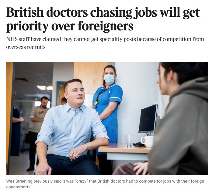 Like Night follows Day 

Timed to perfection to break chance of strikes 

Politics is a thing 

And yup “I told you so” 

Now to see response of <a href="/RCPhysicians/">Royal College of Physicians</a> with their global ambitions 
And <a href="/BAPIOUK/">BAPIO</a> with their schemes of training 

“Wonderful work”<a href="/NavinaEvans/">Dr Navina Evans</a> <a href="/NHSE_WTE/">NHS England Workforce, Training and Education</a> 

What