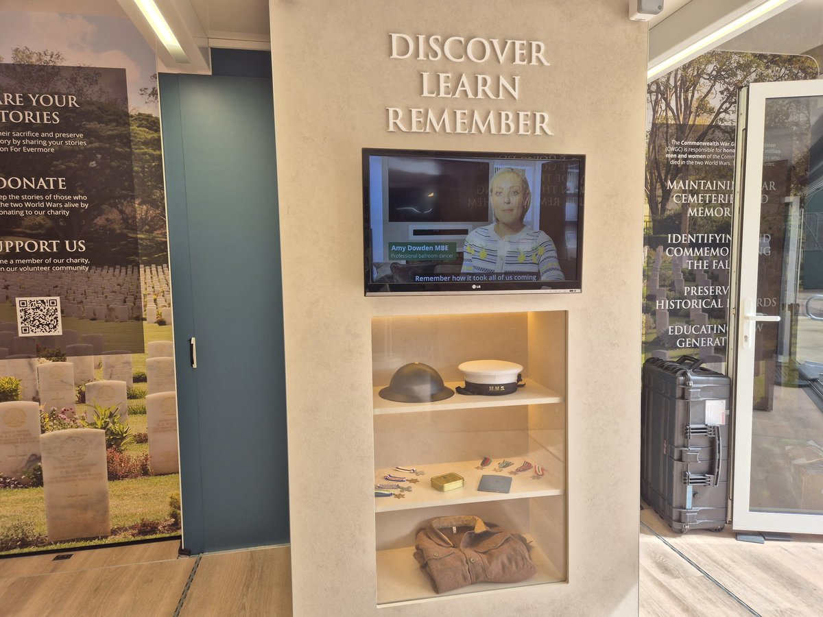 historyupontyne's tweet image. Good morning from @RAFMUSEUM! Come and visit @CWGC at the For Evermore trailer to learn more about those we commemorate, and how we're remembering VE and VJ Day.
#VEDAY80 #VJDAY80 #CWGC