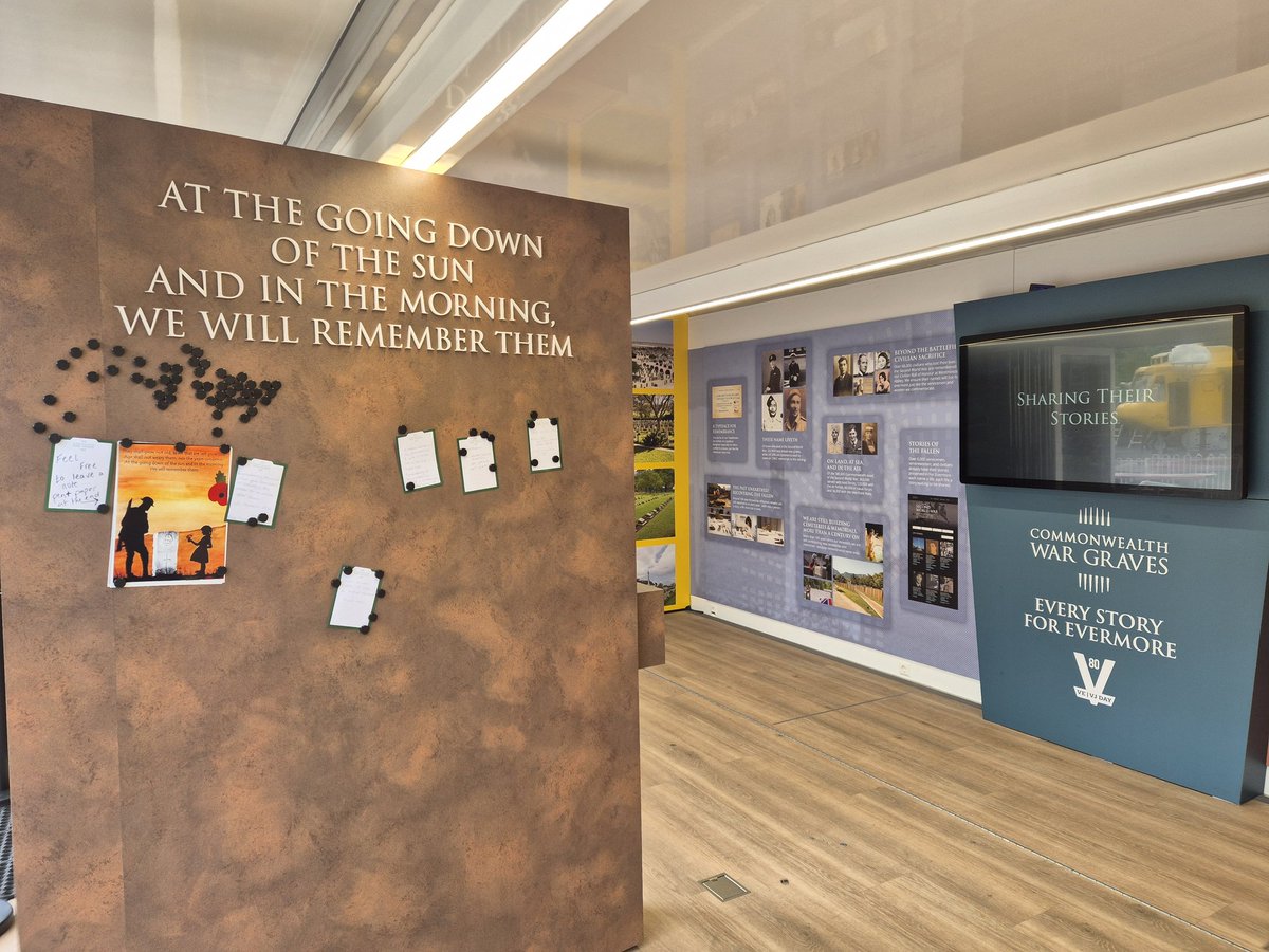 historyupontyne's tweet image. Good morning from @RAFMUSEUM! Come and visit @CWGC at the For Evermore trailer to learn more about those we commemorate, and how we're remembering VE and VJ Day.
#VEDAY80 #VJDAY80 #CWGC