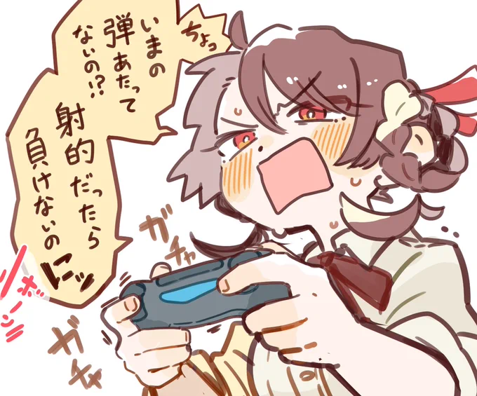綾女はごねながらゲームしそう。

 #1日できれば1ラクガキ 