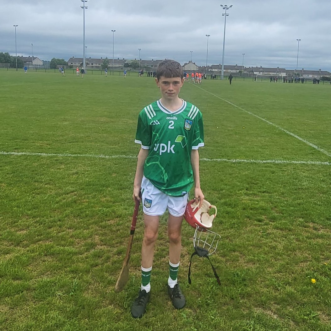 Well done to Aidan Bonner who lined out for Limerick U14 V Clare yesterday. 

💚🤍 x 💜💛