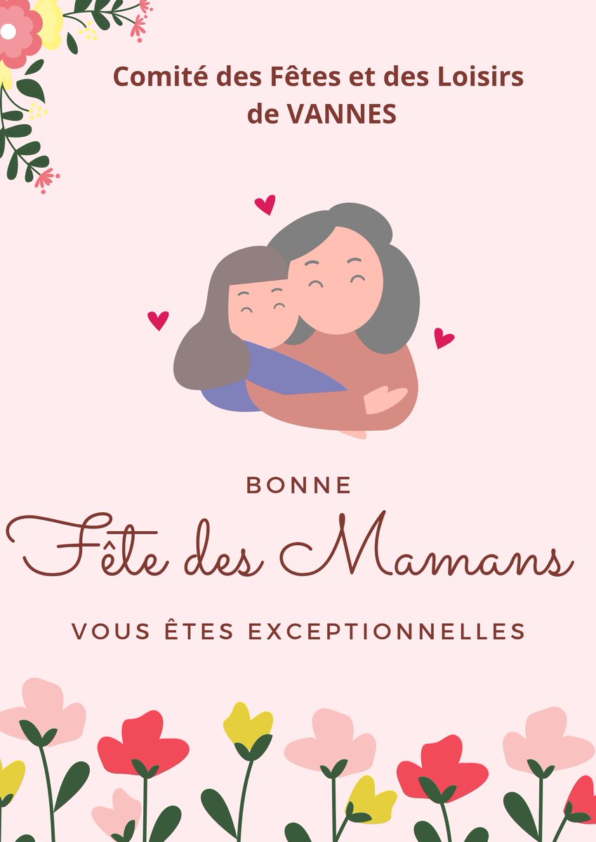 ComiteVannes's tweet photo. 💐 Aujourd’hui, on célèbre toutes celles qui courent partout, tous les jours. Qui sont Bienveillantes, Aimantes, Attentives…
💪 Gouel laouen d’an holl vammou ! 
Bonne fête à toutes les mamans ! 💪vous êtes nos vraies super-héroïnes du quotidien ! 🌟

Merci pour votre amour https://t.co/2GaqIRuvP4