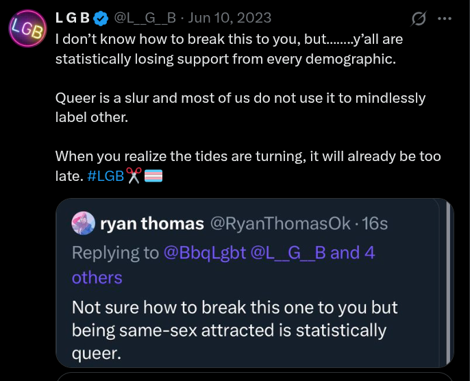 TibbsVsBarney's tweet photo. Boy do things change, you didn't have support then and you still don't have it now 😂 get out of here queer https://t.co/gasbbe9cqc