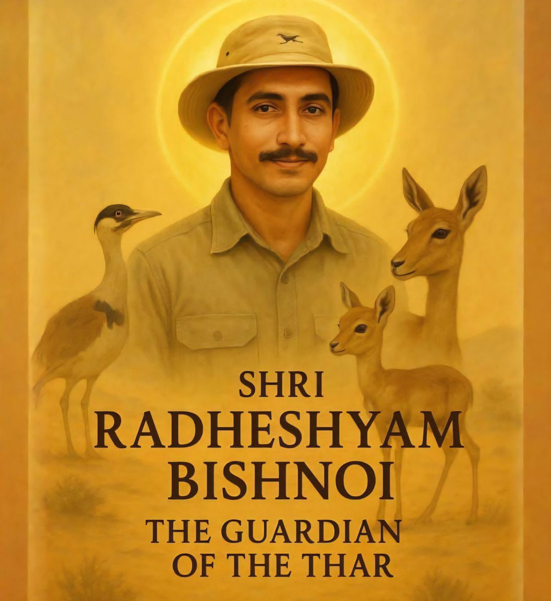 गुरु जम्भेश्वर भगवान के सिद्धांतों को चरितार्थ करते हुवे अपने जीवन को वन्यजीव और पर्यावरण रक्षा के लिए समर्पित करने वाले व्यक्ति का दुर्घटना में जाना वन्य जीवों तथा पर्यावरण के लिए अपूरणीय क्षति है। 
ॐ शांति .. सादर नमन, हार्दिक सम्वेदना। 🙏🏻😔