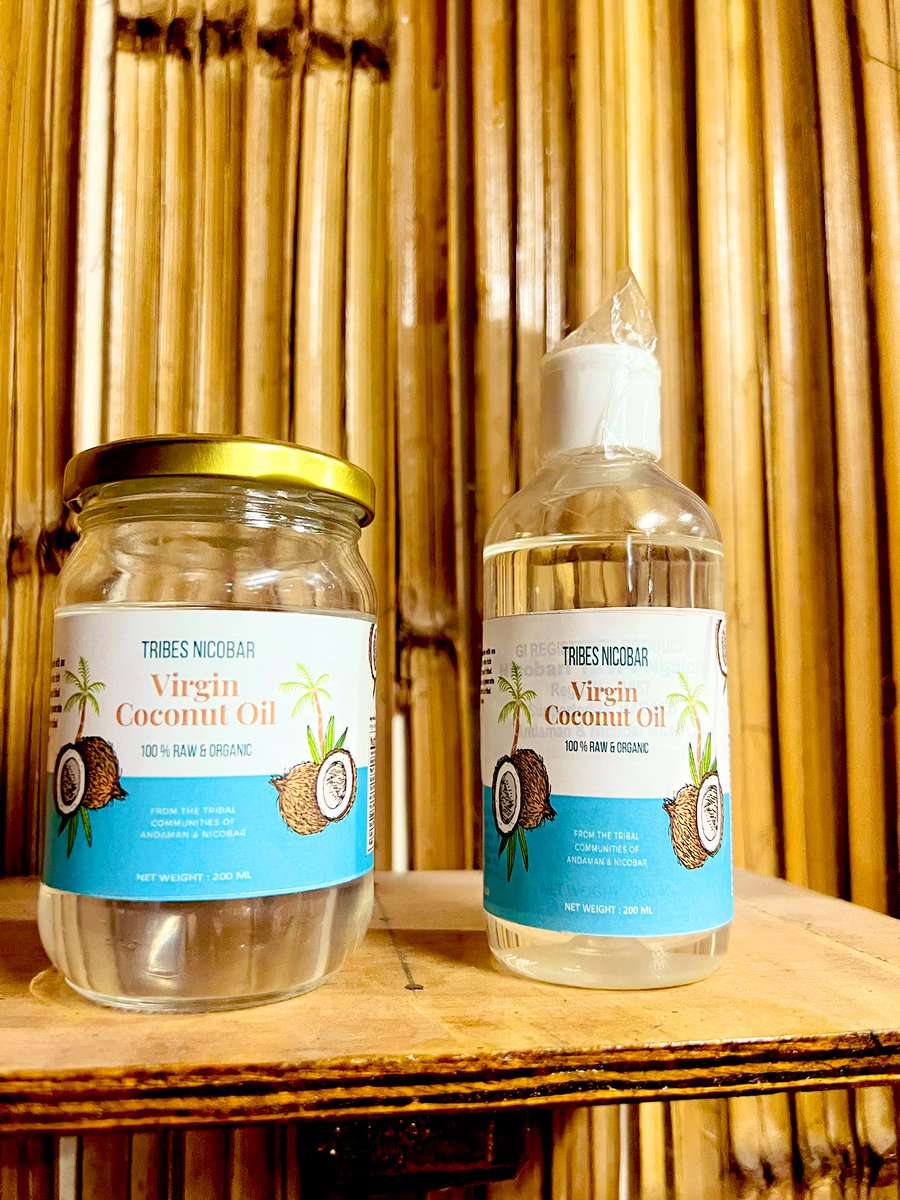 Rayhaanpasha's tweet photo. 🌴 In every drop of #NicobarVirginCoconutOil lies tradition, care, and a mother’s touch. Handcrafted by island women, it’s not just oil — it’s love, healing, and heritage in a bottle. 💛🥥
#Organic #TribalPride #Nicobar #NaturalWellness #VCO #GITag https://t.co/VI05fpOBr9