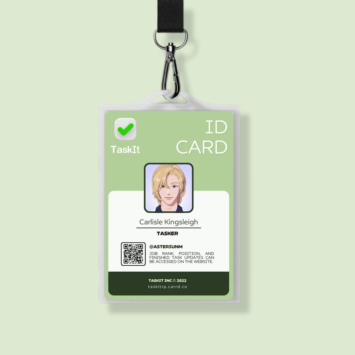 TaskItRP's tweet image. 🟢

                             𝐇𝐈𝐑𝐄𝐃!
                   Carlisle Kingsleigh
            —— @asteriunm ——

Welcome to TaskIt Inc. Team!