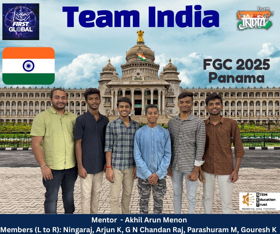 India1First's tweet image. 🇮🇳 Announcing Team India for #FIRSTGlobalChallenge 2025! 🤖✨

Meet the 5 brilliant students from Bengaluru govt schools who are ready to represent India on the global stage! 🎉

Fueled by passion &amp;amp; supported by #AtalTinkeringLab  they&apos;re a true inspiration! #STEMEducation