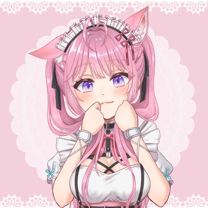 ツインテ白メイド差分 #こよりすけっち 