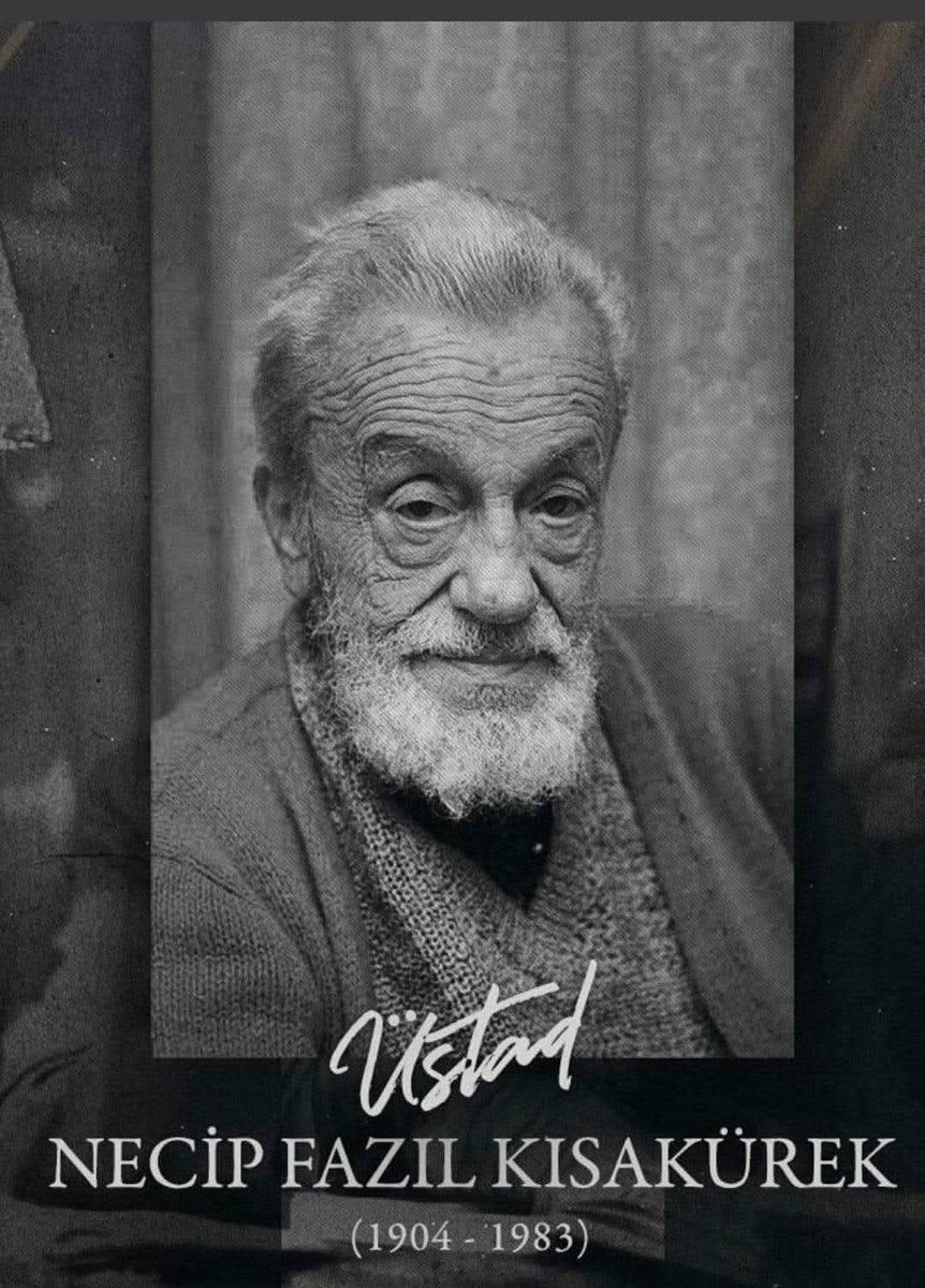 “Tereddüt edersen bacakların seni taşımaz. Yürüyeceğim de, bas ve yürü!”

Üstad #NecipFazılKısakürek'i vefatının  yıl dönümünde rahmet ve minnetle anıyoruz.🥀