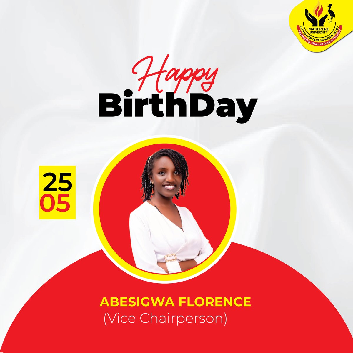 MAK UNIVERSITY PATRIOTISM CLUB MEMBERS SACCO (@makpcm_sacco) on Twitter photo Join us as we celebrate our Vice Chairperson's birthday 🎉🎉🎂
Happy birthday <a href="/FlorenceAbesig1/">Florence Abesigwa</a> Join us as we celebrate our Vice Chairperson's birthday 🎉🎉🎂
Happy birthday <a href="/FlorenceAbesig1/">Florence Abesigwa</a>