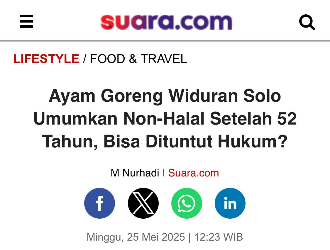 Ini maksudnya mau menipu biar laris atau bagaimana sih ? Masa pelanggan berhijab datang gak dikasih tau itu non halal ? Semoga ada hikmahnya buat umat islam Indonesia agar lebih hati2 dalam memilih kuliner. Ingat, makanan halal itu sangat prioritas bagi seorang muslim.