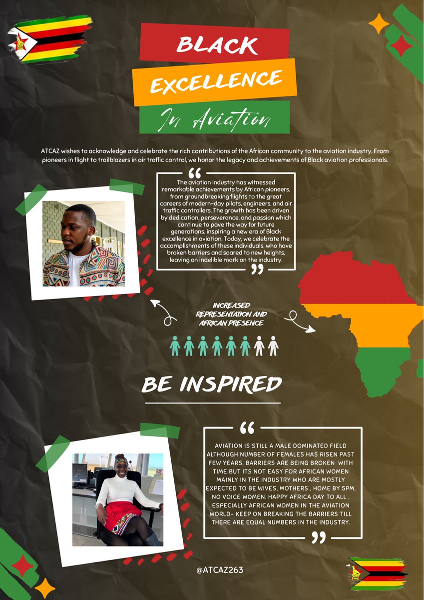 Celebrating empowerment this Africa Day 

African youth and women are making their mark in the aviation industry, shattering stereotypes and inspiring a new generation of leaders. Let's celebrate them and continue to promote diversity, equity, and inclusion in the skies!