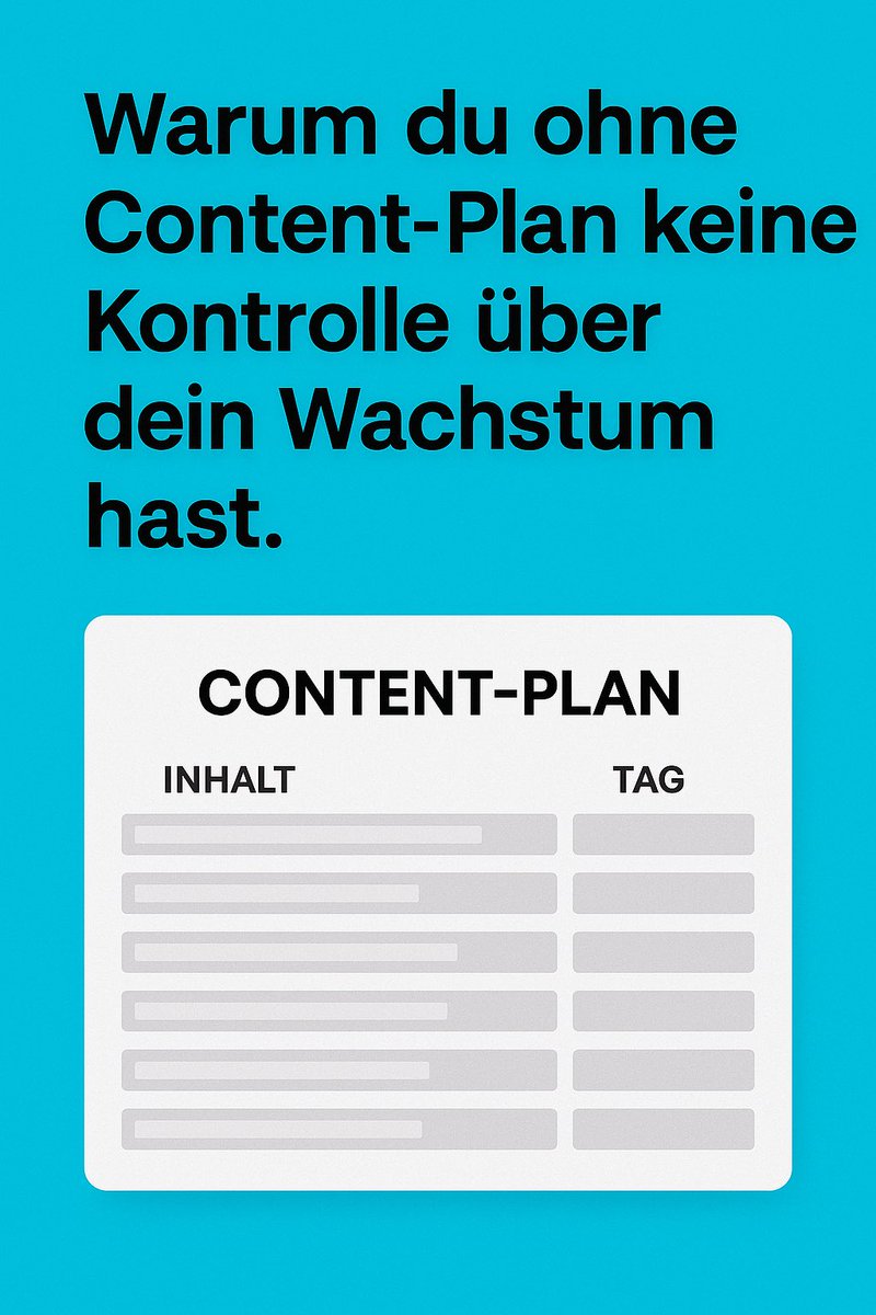 Warum du ohne Content-Plan keine Kontrolle über dein Wachstum hast.