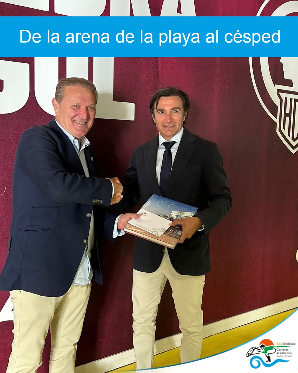 Entrega ayer tarde al representante del conjunto local, el Hércules CF, el libro sobre la historia de las Carreras de Caballos de Sanlúcar, gracias al acuerdo firmado entre el Atco. Sanluqueño y la Real Sociedad de Carreras. 

Final apasionante y otro año más en la Primera RFEF