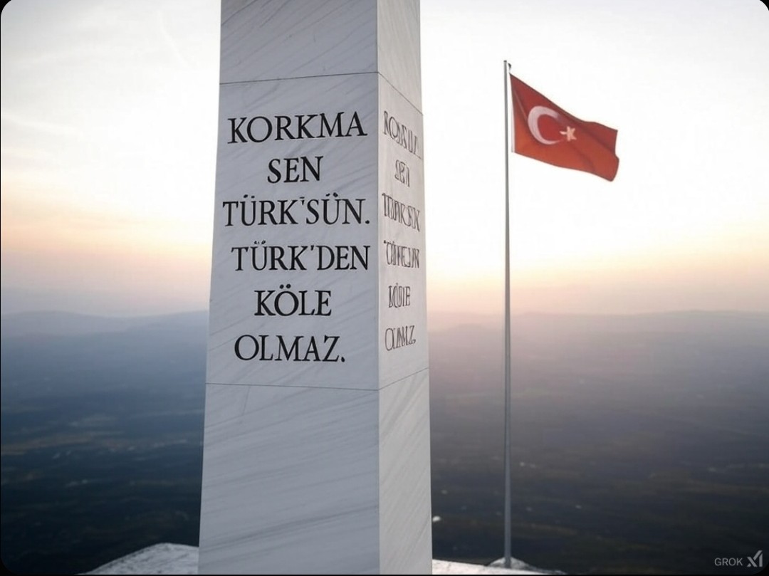 Korkanlardan değiliz
Biz TÜRK'ÜZ
NE MUTLU TÜRKÜM DİYENE 
🇹🇷PARS🇹🇷