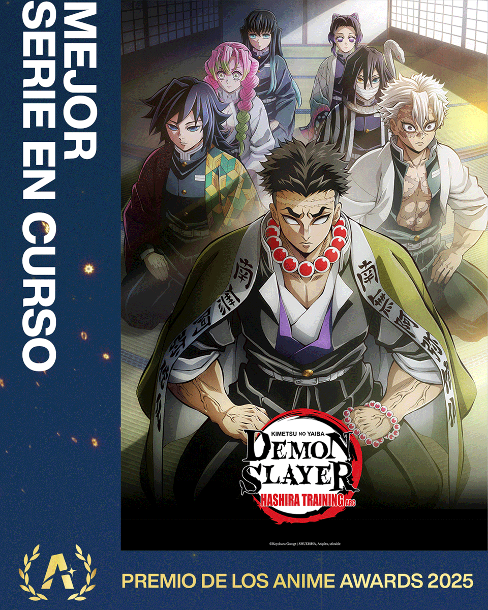 crunchyroll_es's tweet photo. ¡Felicidades a Guardianes de la Noche: Kimetsu no Yaiba - Arco del Entrenamiento de los Pilares por el premio a Mejor Serie en Curso! #AnimeAwards https://t.co/4brzUyvZRR