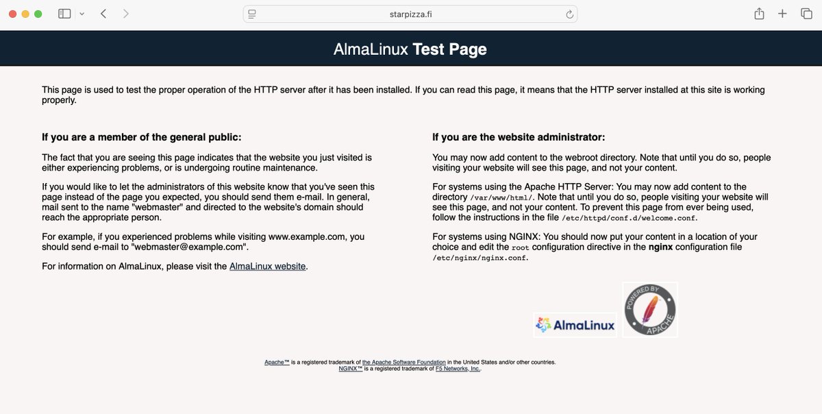 Osaisiko joku auttaa? Jostain syystä kun yritän mennä Applen laitteillani Starpizzan sivulle niin päädyn tällaiselle. Windowskoneella päädyn oikeaan paikkaan. Olen nyt testannut tätä kahdella macilla ja iPhonella Chromella ja Safarilla. Kaveri pääsee iPhonellaan oikealle sivulle.