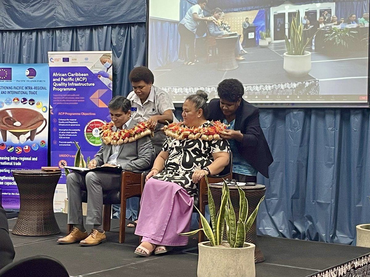 Shaheen Ali (@axeshane) on Twitter photo In the spirit of #PacificRegionalism, Pacific Regional Quality Policy #PRQP isn’t just about standards-it’s about trade, trust & opportunity.
Collective action is our advantage.
Vinaka to <a href="/UNIDO/">UNIDO</a> <a href="/EUPasifika/">EU Pacific 🇪🇺</a> <a href="/ForumSEC/">Pacific Islands Forum</a> <a href="/StandardsAust/">Standards Australia</a> <a href="/NATANews3/">NATA News</a> <a href="/NMIAustralia/">NMI Australia</a> @StandardsNZ <a href="/pacerplus/">PACER Plus</a> In the spirit of #PacificRegionalism, Pacific Regional Quality Policy #PRQP isn’t just about standards-it’s about trade, trust & opportunity.
Collective action is our advantage.
Vinaka to <a href="/UNIDO/">UNIDO</a> <a href="/EUPasifika/">EU Pacific 🇪🇺</a> <a href="/ForumSEC/">Pacific Islands Forum</a> <a href="/StandardsAust/">Standards Australia</a> <a href="/NATANews3/">NATA News</a> <a href="/NMIAustralia/">NMI Australia</a> @StandardsNZ <a href="/pacerplus/">PACER Plus</a>