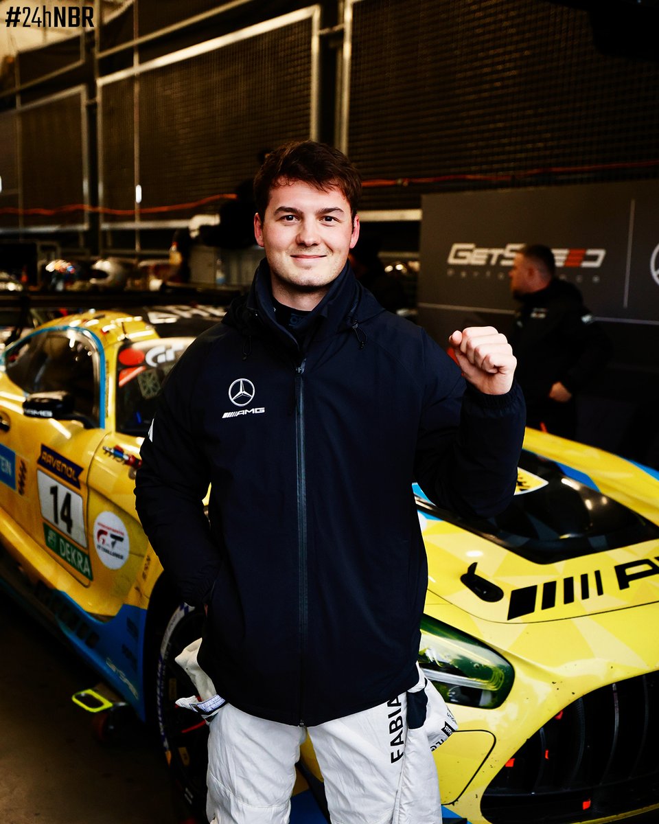 Fabian Schiller takes Team GetSpeed to pole position for the 4h race! ⏱️🔝 Can they keep up this level until the end at todays tough conditions? #24hNBR #24hNBR2025