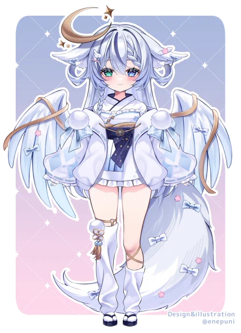 天狐めたちゃんの新ビジュアルをデザイン&amp;Live2D用イラストで担当させていただきました元気で愛らしいめたちゃんを、これからもよろしくお願いいたします!Live2Dイラストの制作も承っております#Live2D 