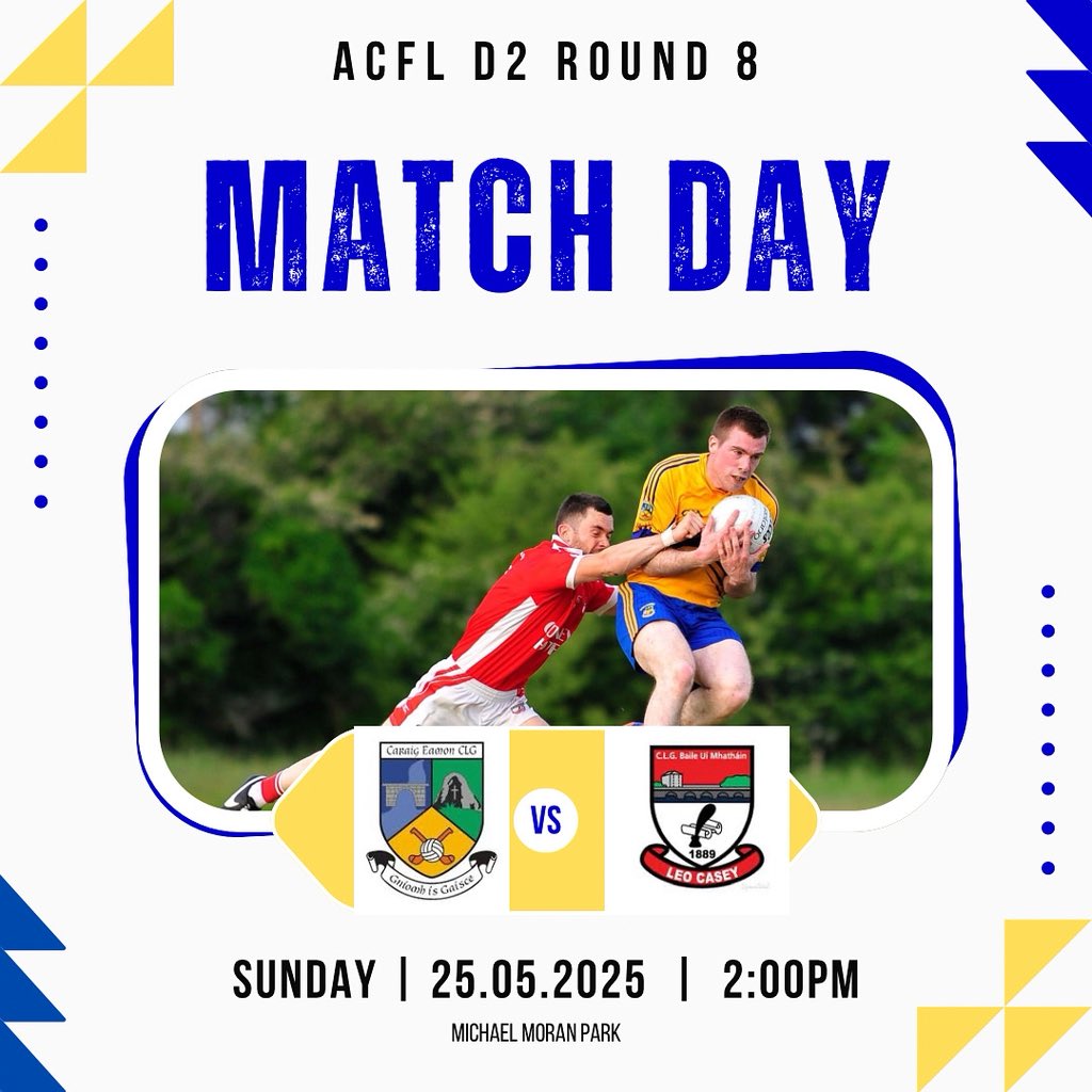 🚨GAME DAY‼️

After our important victory in Division 1 yesterday, our juniors play Ballymahon’s senior team in Division 2 in Carrickedmond at 2pm🏐🇺🇦 Best of luck to the team and management 🙌 Come out and give the lads good home support in this local derby 💙💛