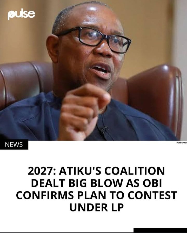 "I will still continue to run in the Labour Party. I'm a member of the Labour Party" __ Mr. Peter Obi 

Oga has put to total sleep the issue of defection/coalition thumbs 👍