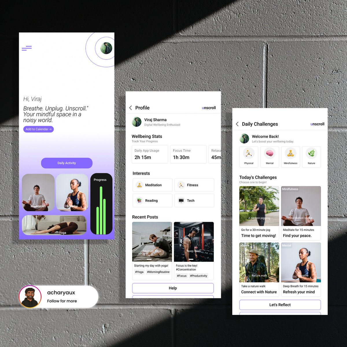 VirajSh70828253's tweet image. Designing distractions out of your life. Meet Unscroll - where focus finds you.
#uiux #webdesign #animatedwebdesign #3dwebdesign #prototyping #animation #animationtutorial #figmaanimation #figmainteraction #webdesign
#uiuxdesigner #designers #designprocess #figma #reels #trending