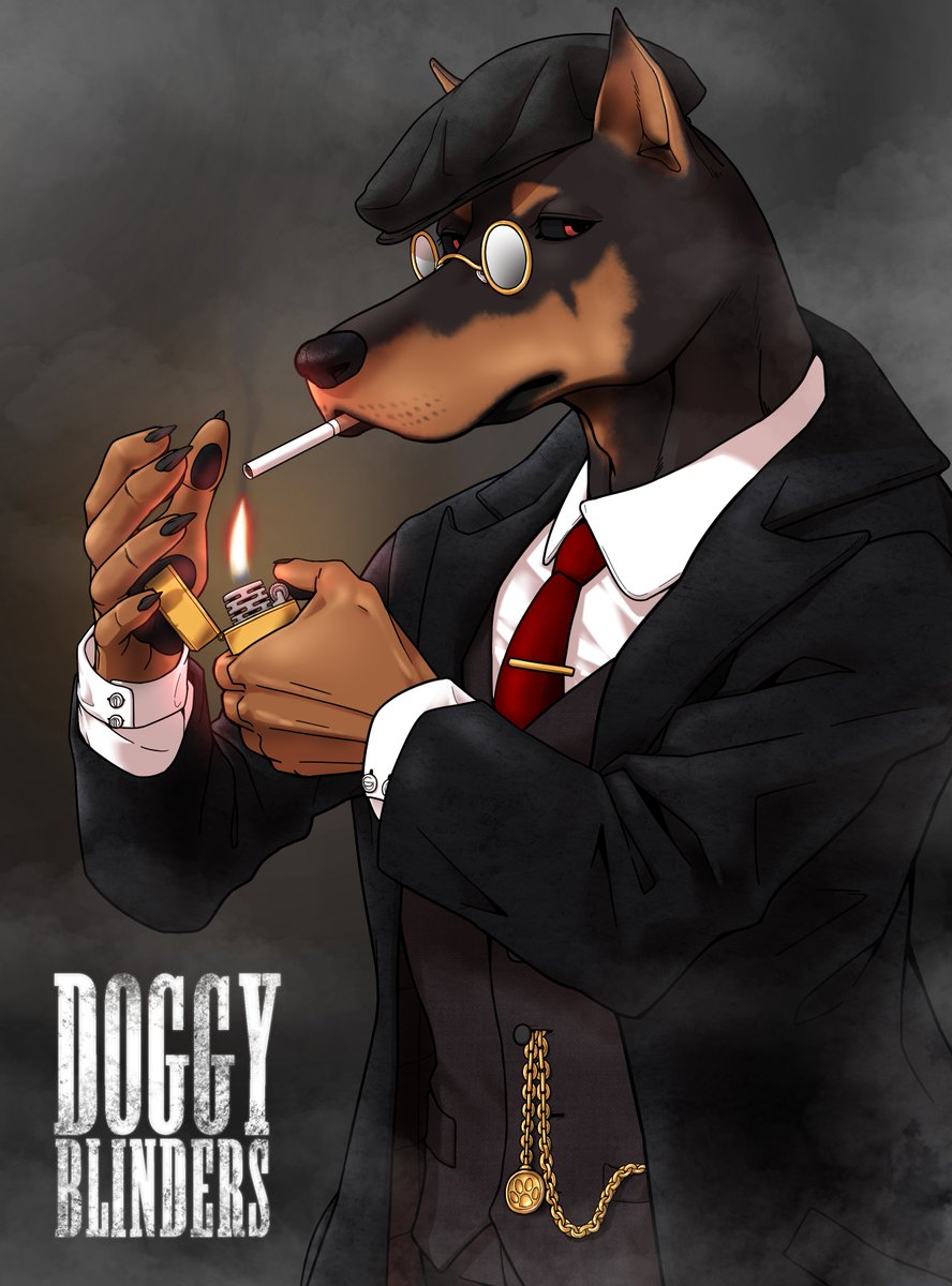 Zazel36's tweet photo. DOGGY BLINDERS
도베르만 + 피키 블라인더스 https://t.co/CjW184tGDj