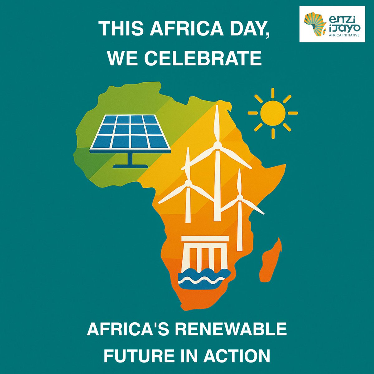 🌍This #AfricaDay2025, we celebrate Africa’s renewable energy potential and its power to transform lives. Energy is justice. Energy is impact.⚡

#RenewableAfrica #EnziIjayoAfrica #PoweringProgress #AfricaDay2025
