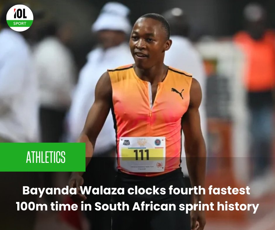 Teenager Bayanda Walaza clocked the fourth fastest time in South African sprint history after running a lifetime best in the 100m at the Boris Hankezovic Memorial meeting.
#sport #athletics #BayandaWalaza #sprint #history
Read on tinyurl.com/2u7ayk4w