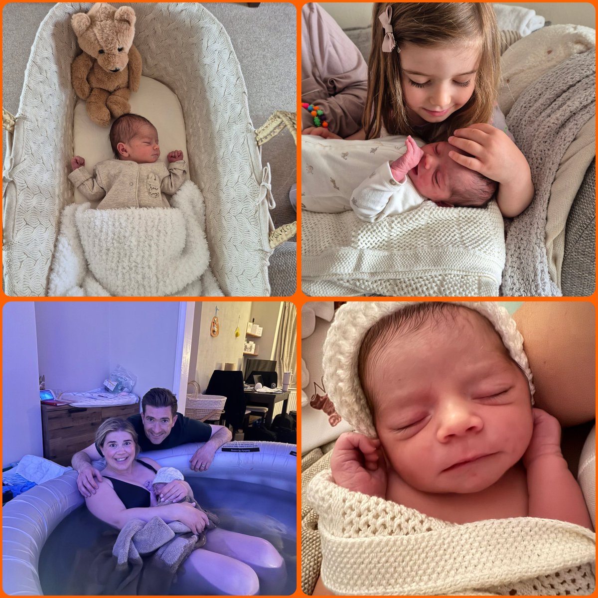 Welcome to the world - Arthur Jude Thompson 🥰. The most amazing feeling seeing my incredible wife bring you into the world &amp; Imogen come downstairs to a new baby brother 💙 ❤️.