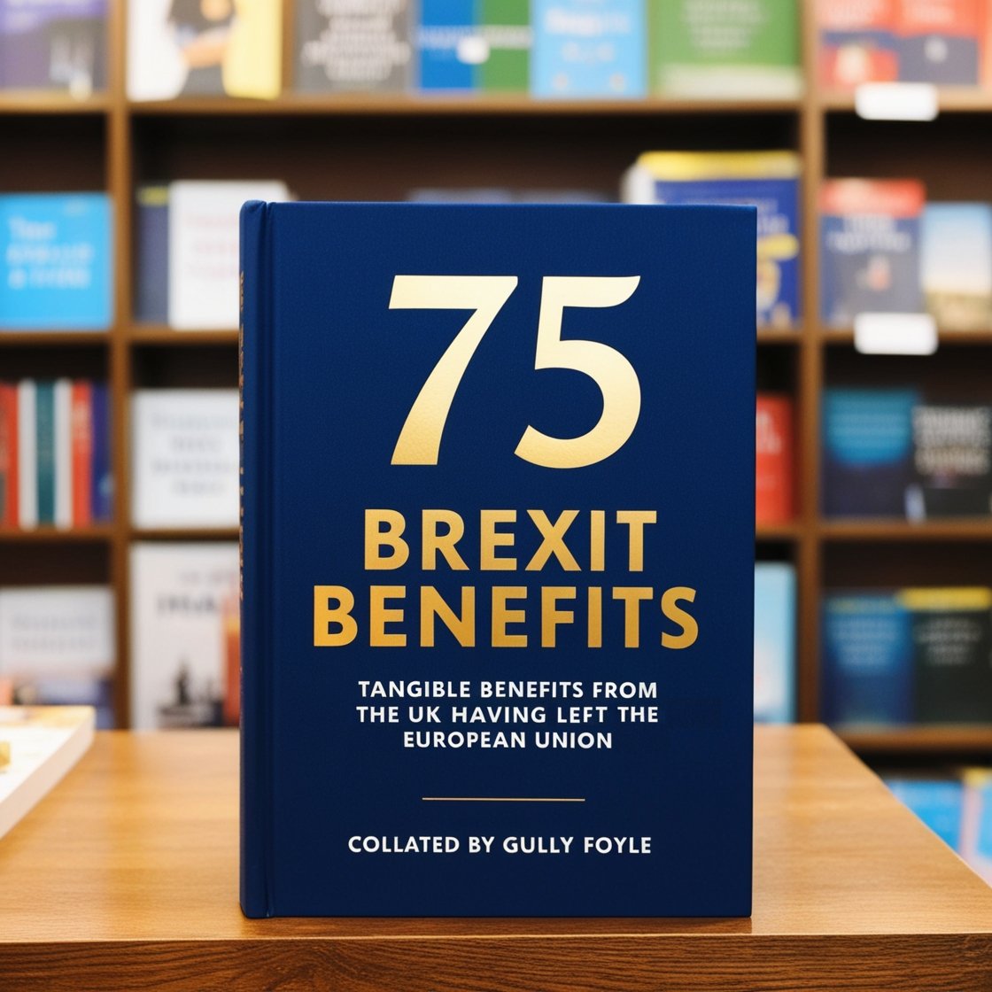TerraOrBust's tweet image. 75 BREXIT BENEFITS: THE BOOK
As I did my first pre-launch book event yesterday, the cat is out of the bag.
"75 Brexit Benefits: Tangible Benefits From The UK Having Left the EU" is coming out this summer.
#ThanksBrexit
