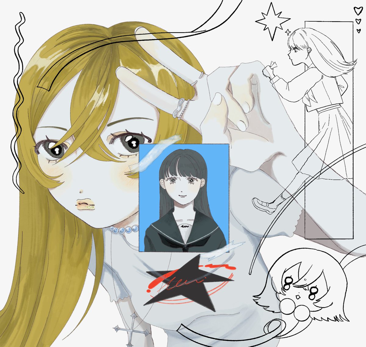 💇‍♀️💅
 #イラスト  #illustration