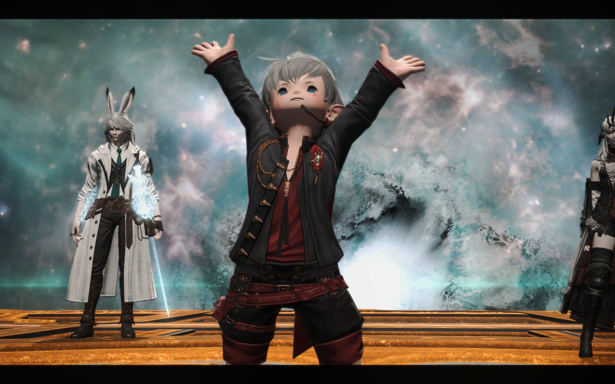 绝亚通关啦！其实前天就通了，今天才想着发一下记录一下，队内氛围特别好，队友也都特别好，我超级喜欢这个队❤️
我也终于拿到了我梦寐以求的绝亚弓，当初还是个豆芽的时候，就被导师背上背着的这把弓所吸引，现在的我终于拿到了，真的好开心！
我爱吟游诗人！我还要用诗人打过更多的本！