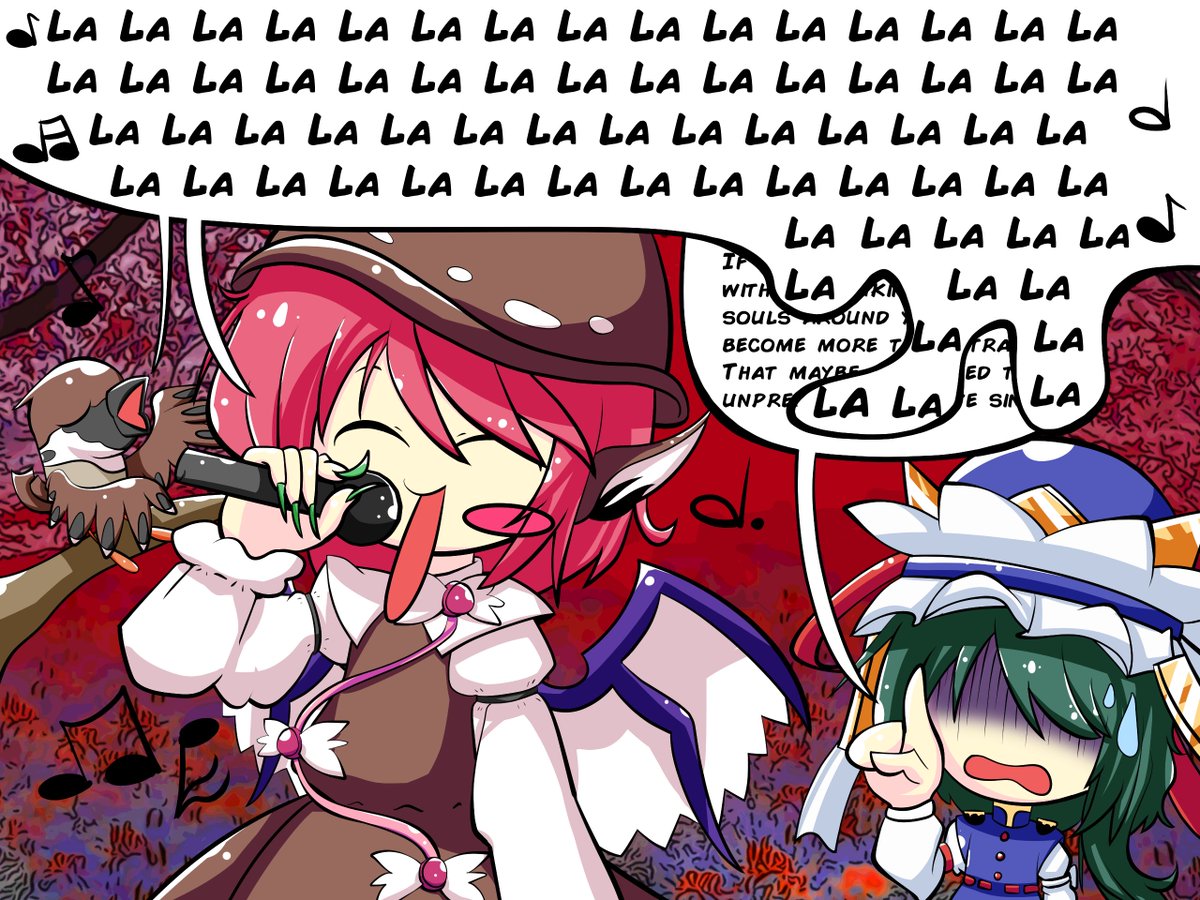 danmaku_stg's tweet photo. Mystia sings over Eiki's lecture!

This is the ending blocker I made for my friend Fritty’s #TWC2025 Touhou 9 survival match https://t.co/XSW8Tq3VAf
